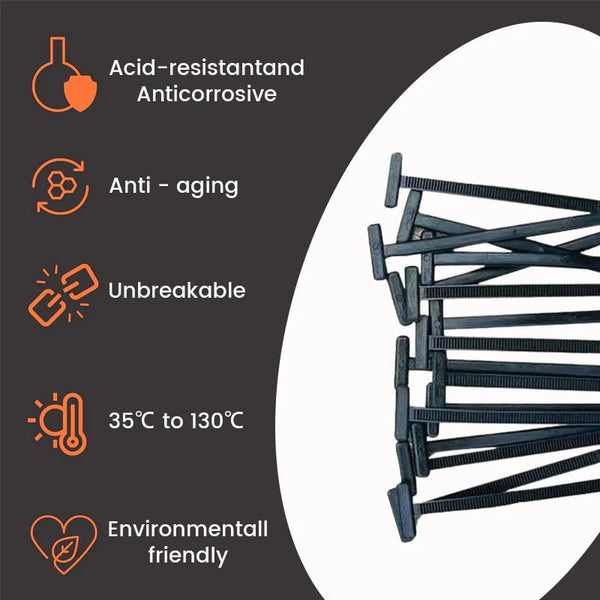 🚗50/100pcs Nylon Universal Cable Tie Buckle